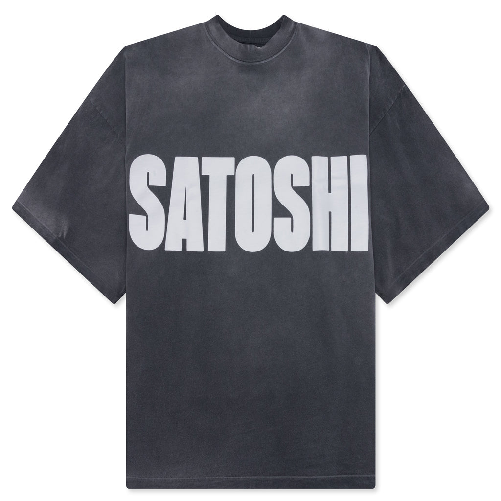 Jumbo Font Oversized Tee - Vintage Black