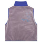 Fuzzy Vest - Brown/Blue