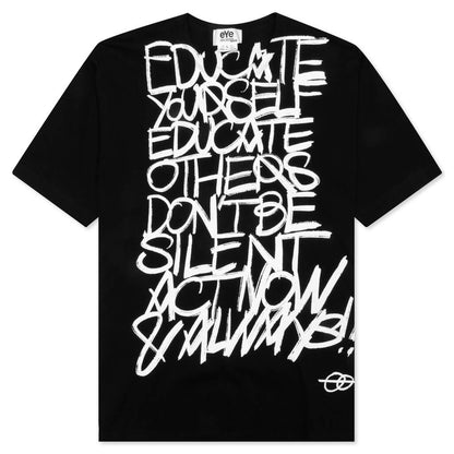 Educate T-Shirt - Black/White