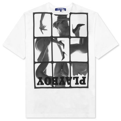 Playboy Grid T-Shirt - White/Black