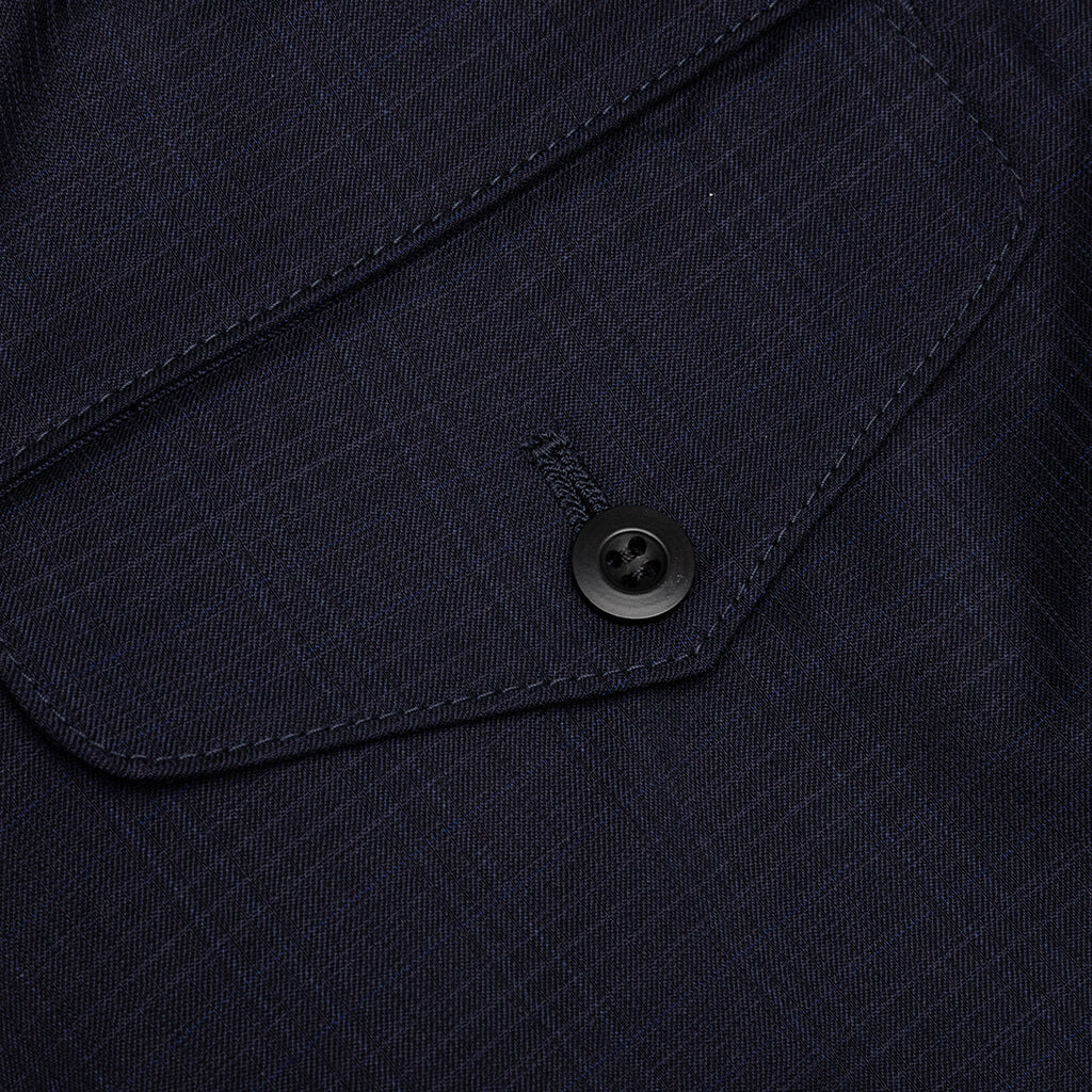 Wool Trousers - Navy