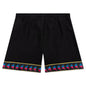 222 Banda Calabash Swim Shorts - Black/Fuchsia/Blue