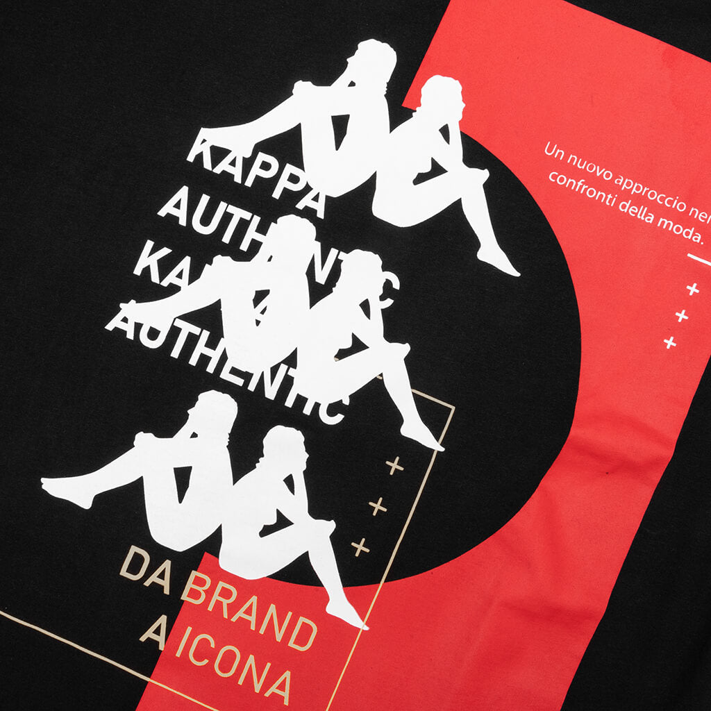 Authentic HB Etas T-Shirt - Black/Red
