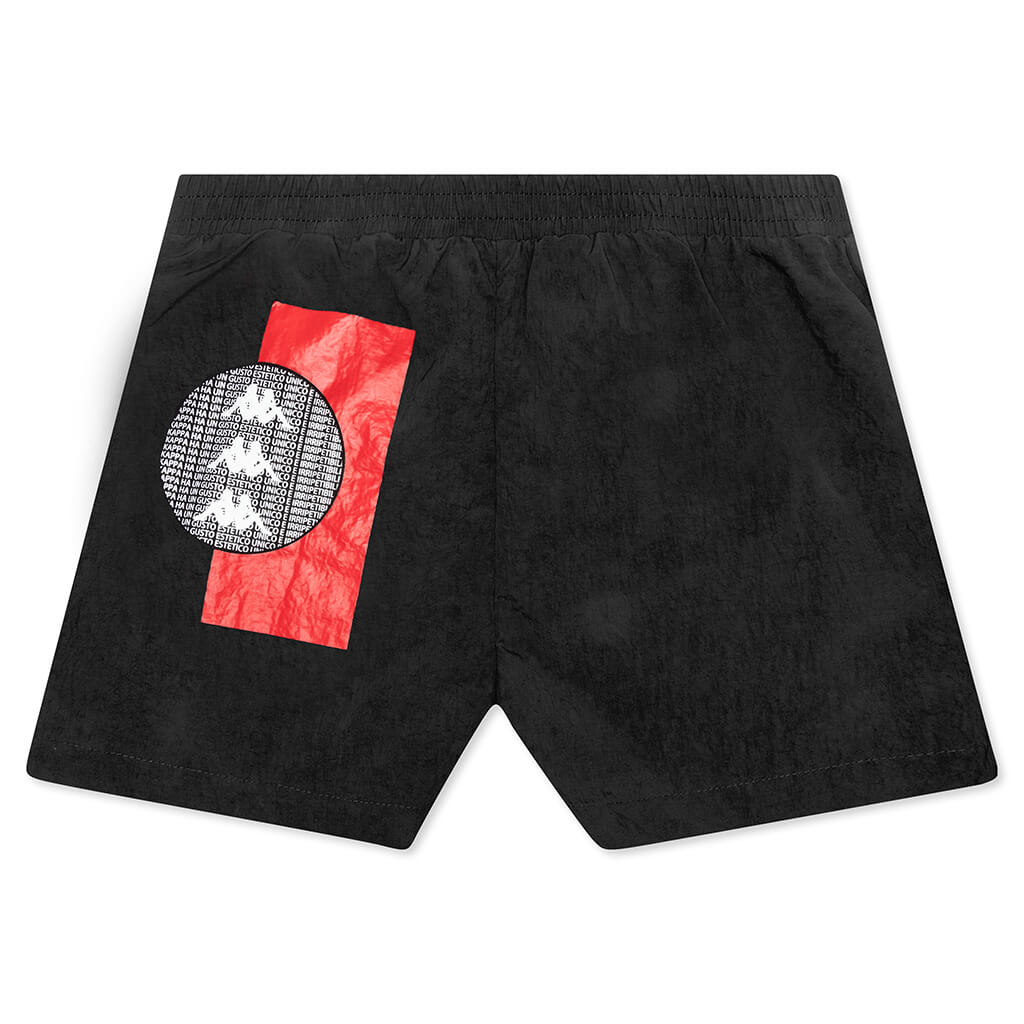 Authentic HB Ethan Swim Shorts - Black/Red