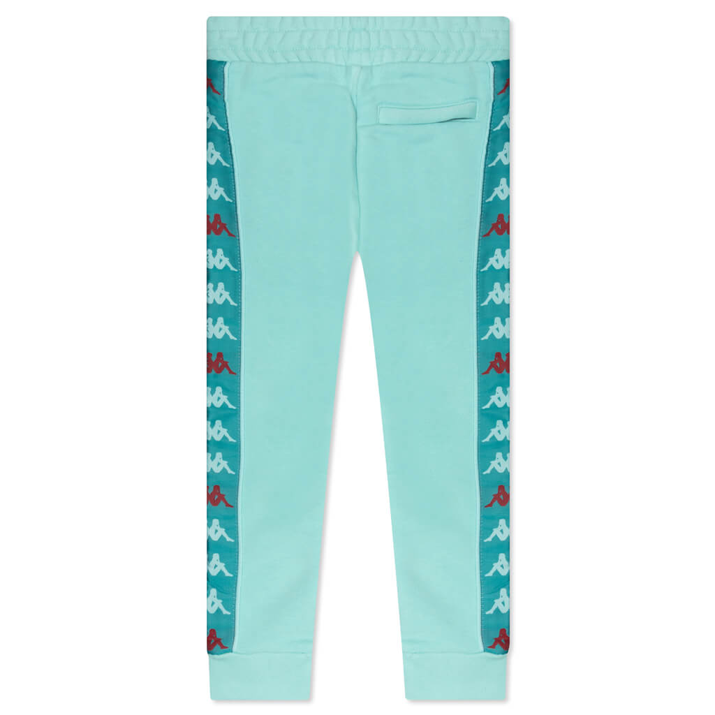 Kid's 222 Banda Alanz 3 Sweatpants - Green Water/Blue Peacock/Red Toreador