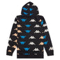 Kid's Authentic Sneek Hoodie - Black Smoke/Orange Salmon/Blue Princess