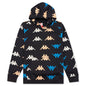 Kid's Authentic Sneek Hoodie - Black Smoke/Orange Salmon/Blue Princess
