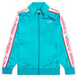 Kid's Logo Tape Artem 2 Track Jacket - Blue Peacock/Bright White/Red Toreador