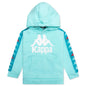 Kid's 222 Banda Hurtado 3 Hoodie - Green Water/Blue Peacock/Red Toreador