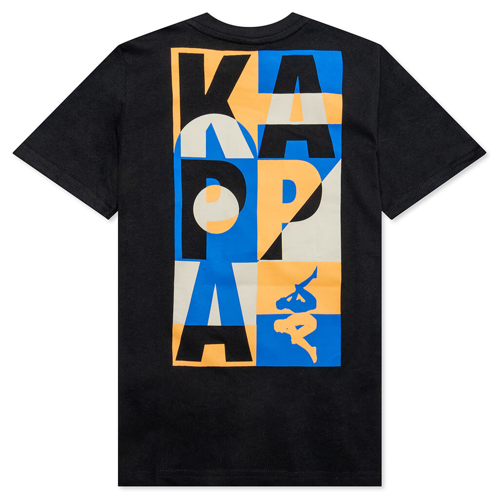 Kid's Authentic Molongio T-Shirt - Black Smoke/Orange Salmon/Blue Princess