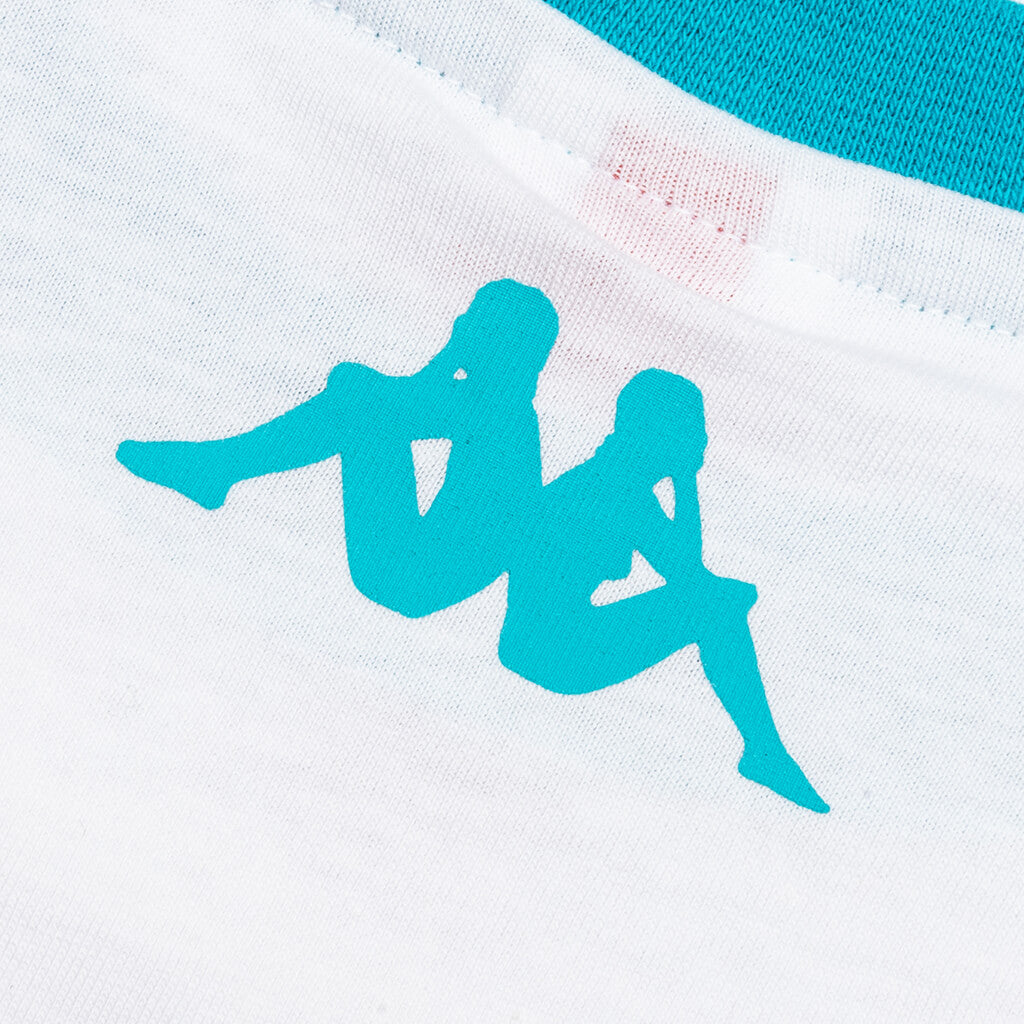 Kids Authentic Pop Elaysa T-Shirt - White/Green Sea