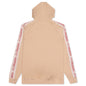 Logo Tape Apet 2 Hoodie - Beige LT/Pink LT/Red Cherry