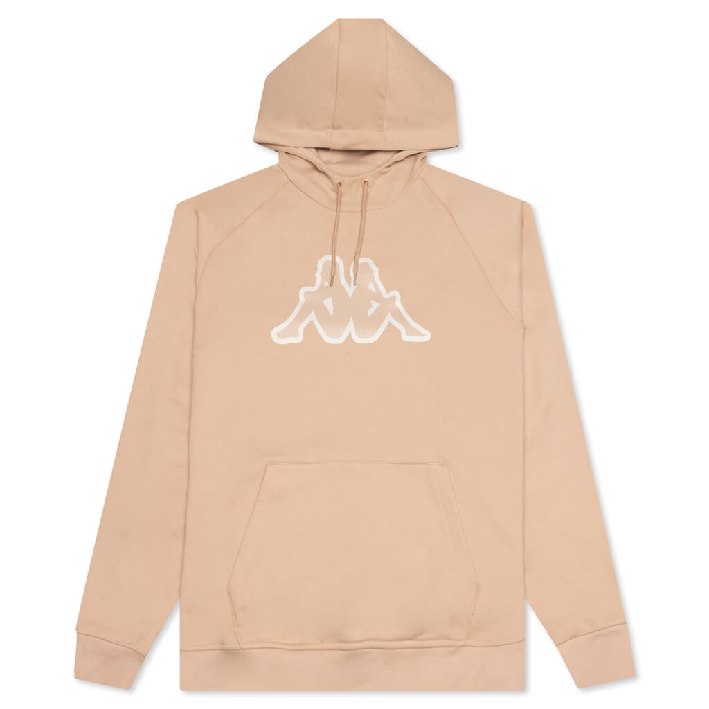 Logo Tape Apet 2 Hoodie - Beige LT/Pink LT/Red Cherry