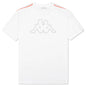 Logo Tape Avirec 2 T-Shirt - White/Grey Vapor