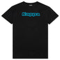 Logo Tape Cabal T-Shirt - Black/Blue Turkis