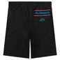 Logo Tape Colm Shorts - Black/Blue Turkis