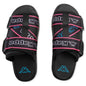 Logo Tape Kalpi Sandals - Black/Blue Turkis