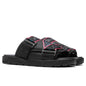 Logo Tape Kalpi Sandals - Black/Blue Turkis