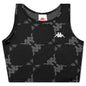 Women's Authentic Katvan Crop Tank - Black/Grey