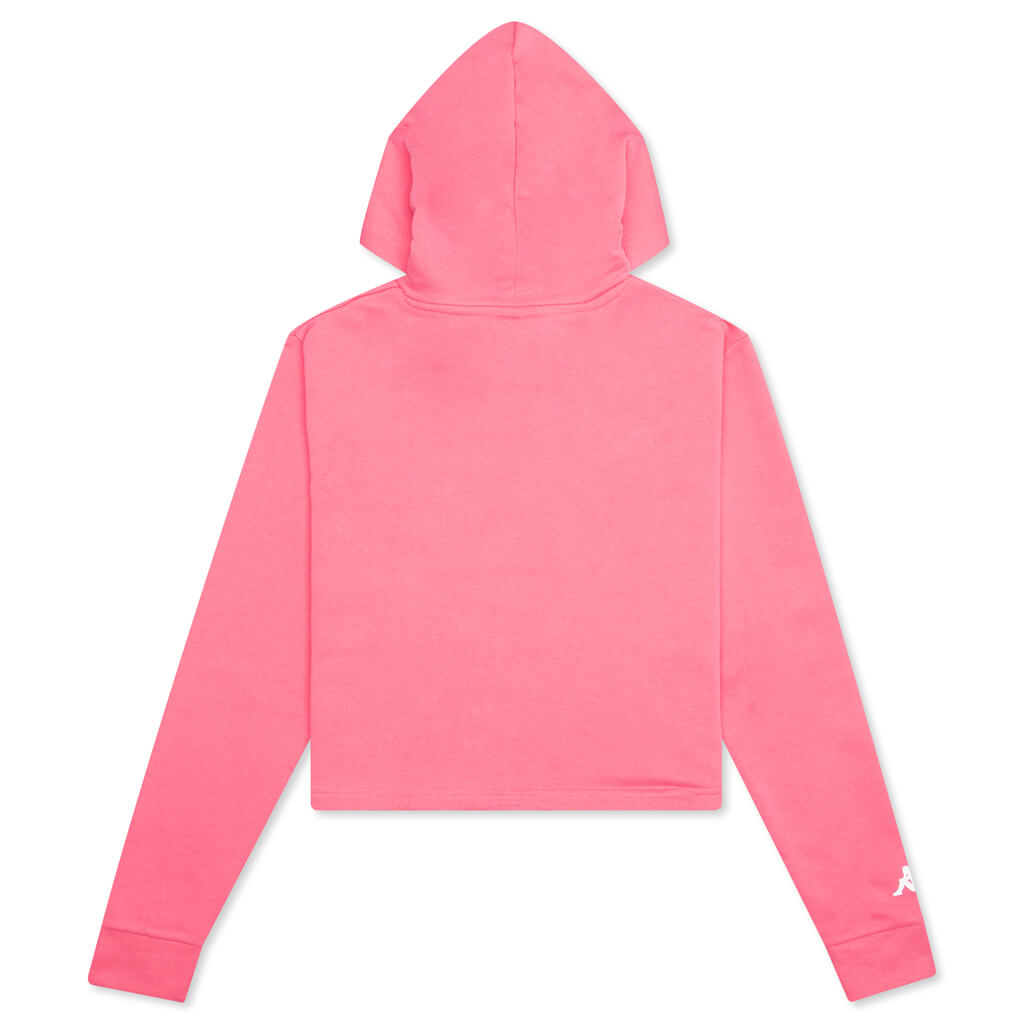 Women's Authentic Pop Elanta Hoodie - Fuchisa Gerino/White