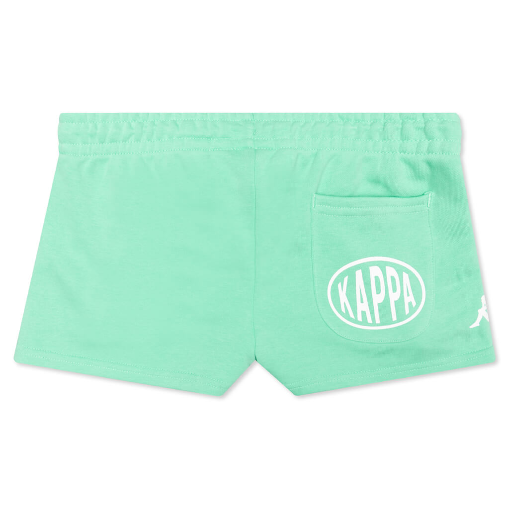 Women's Authentic Pop Esia Shorts - Green Spring/White