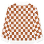 Checkered Sweater - Burnt Orange