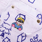 Doodle Drawing Pants - White