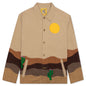 Desert Landscape Button Up - Brown