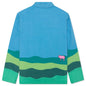 Farm Landscape Button Up - Blue
