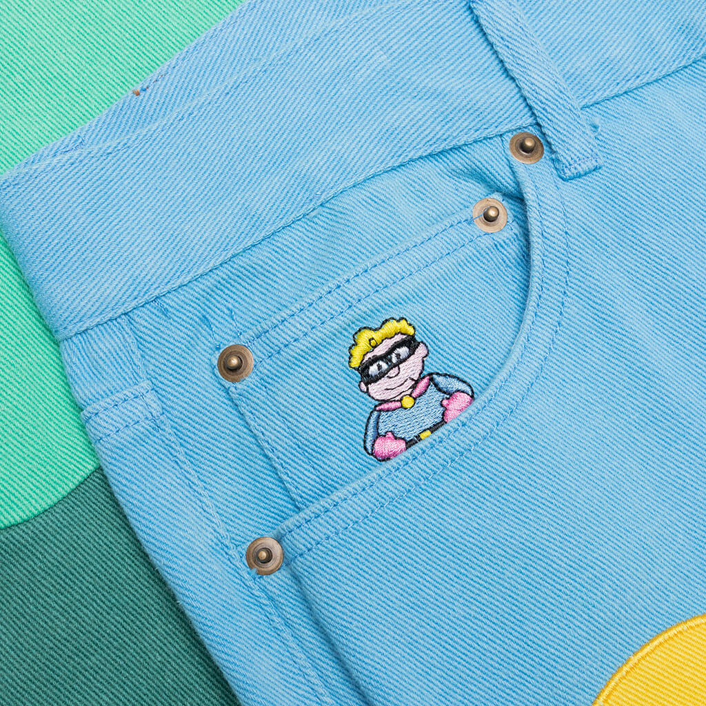 Farm Landscape Trousers - Blue
