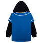 Kid's Bape Logo Layered Baseball Sweatshirt - Blue