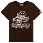 Kid's Milo Dinosaurs Reflector Print Tee - Brown