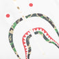 Kid's ABC Camo Shark L/S Tee - White/Green