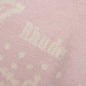 Knit Bandana Hoodie - Pink/White