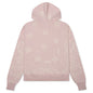 Knit Bandana Hoodie - Pink/White