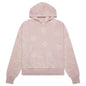 Knit Bandana Hoodie - Pink/White