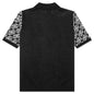 Knit H Pattern Polo - Black