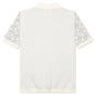 Knit H Pattern Polo - Bone