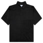Lace Button Up - Black