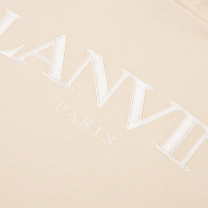 Embroidered Hoodie - Cream