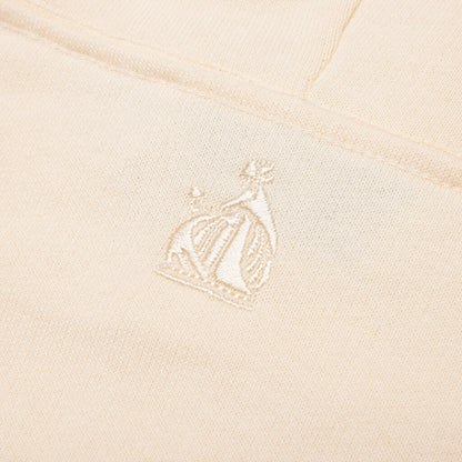 Embroidered Hoodie - Cream