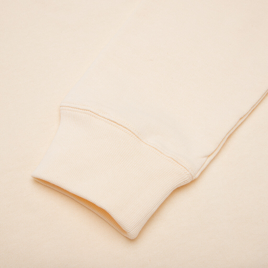 Embroidered Hoodie - Cream