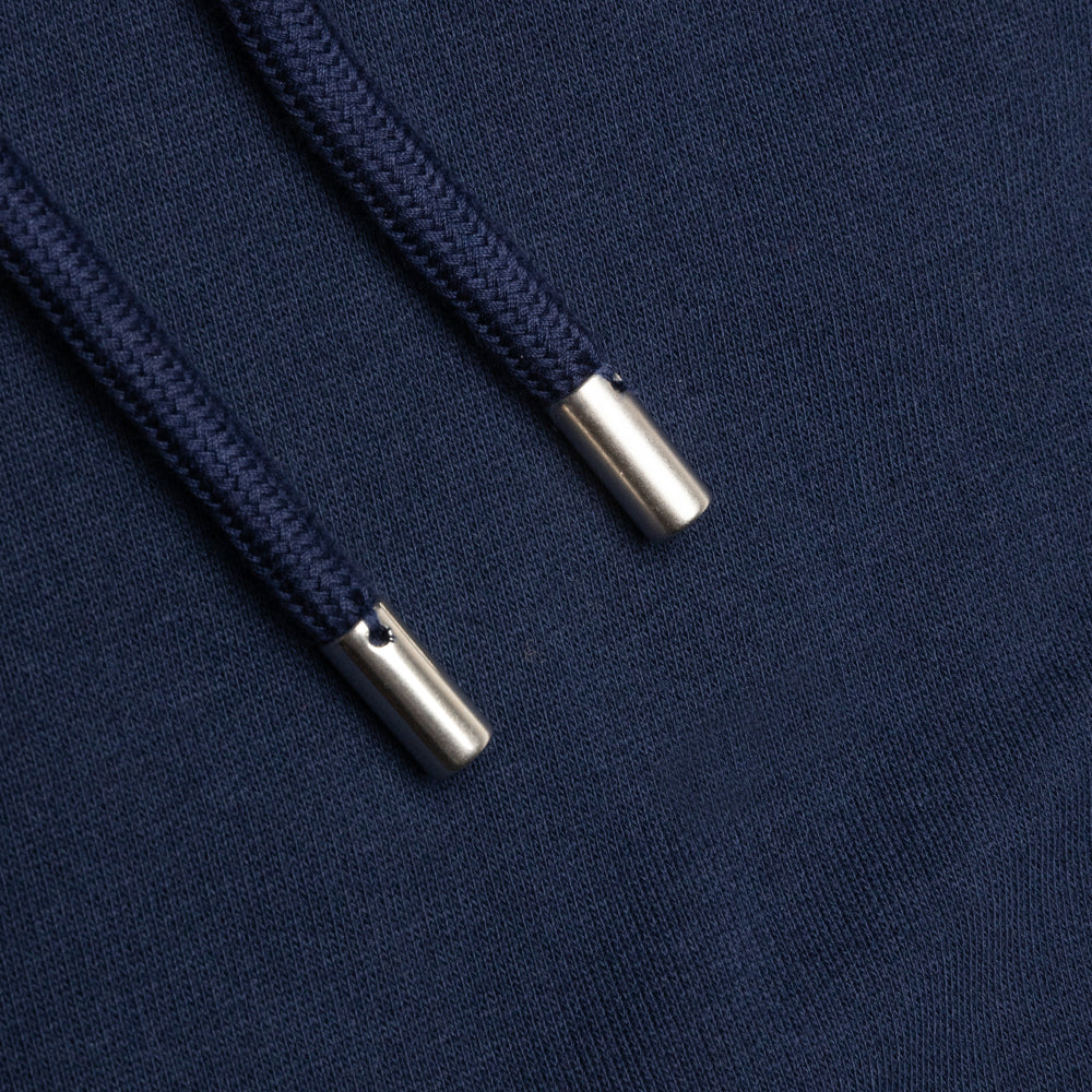 Embroidered Hoodie - Navy