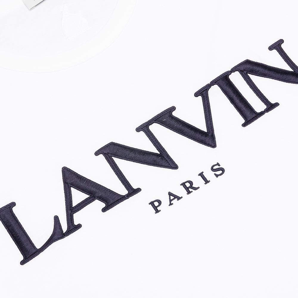 Embroidered Oversize Tee - White