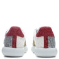 Glen Low Top Sneakers - Silver/Red