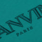 Paris Embroidered Oversize T-Shirt - Teal Blue