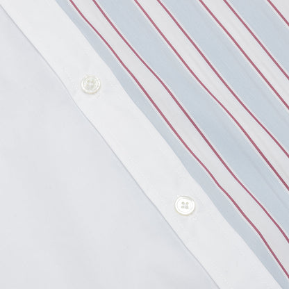 Patchwork L/S Shirt - White