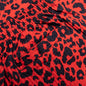 Leopard Active Shorts - Red