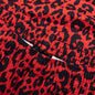 Leopard Active Shorts - Red