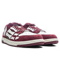 Leopard Skel Top Low - Burgundy